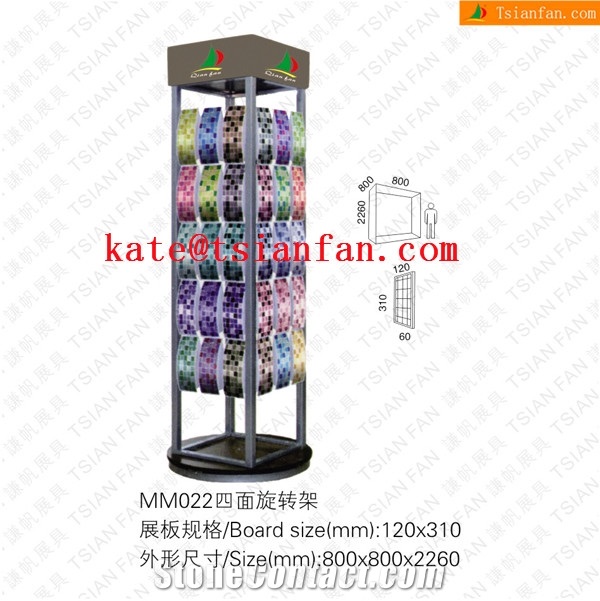 Mm022 Favorable Metal Glass Mosaic Showing Rack