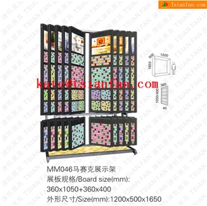 Mm046 Metal Ceramic Tile Mosaic Showing Rack