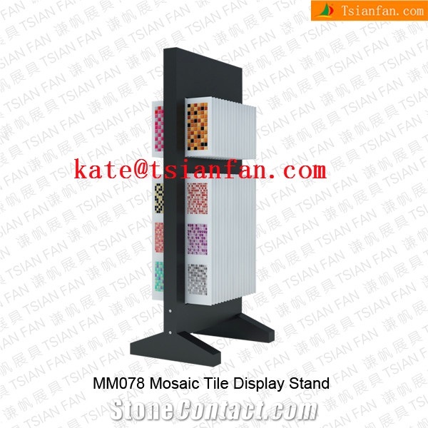 Mm078 Wood Mosaic Display Racks Showroom