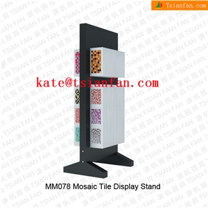 Mm078 Wood Mosaic Display Racks Showroom
