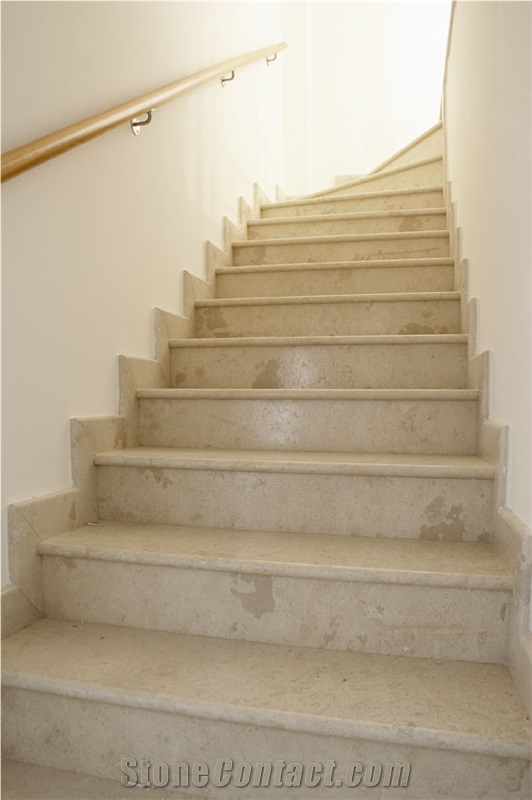 Stairs Limestone Vratza, Vratza Beige Limestone