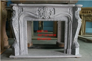 Granite Fireplace Mantel, Sx Grey Granite Fireplaces