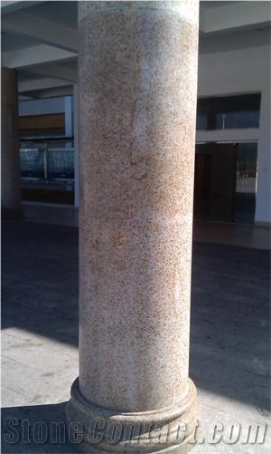 G682 Pillar Yellow Granite Column