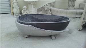 Black Marble Bathtub
