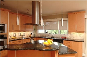 Manufacture Chinese Sell Polished New Granite Island Kitchen Countertop