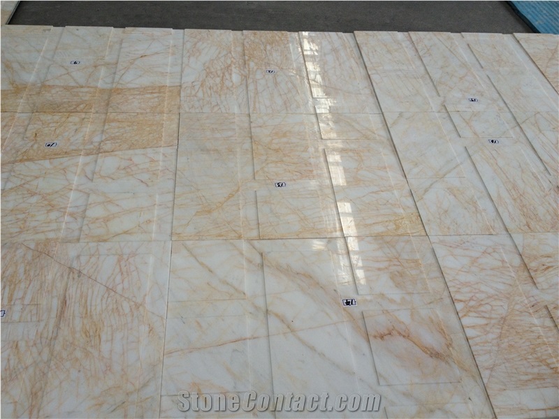 Spider Cream Marble Tiles and Slabs