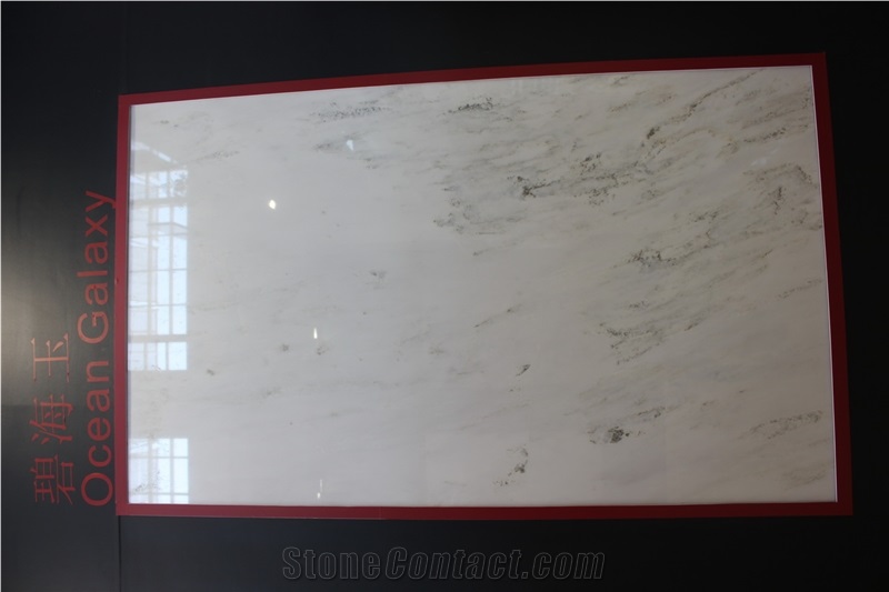 Ocean Galaxy Marble Tiles & Slab, China White Marble
