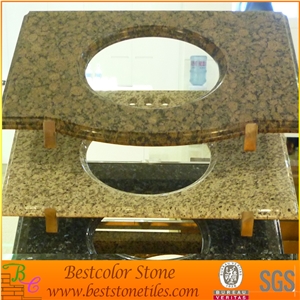 Baltic Brown Granite Vanity Tops, Bathroom Washing Tops, Brazil Stone Bath Top
