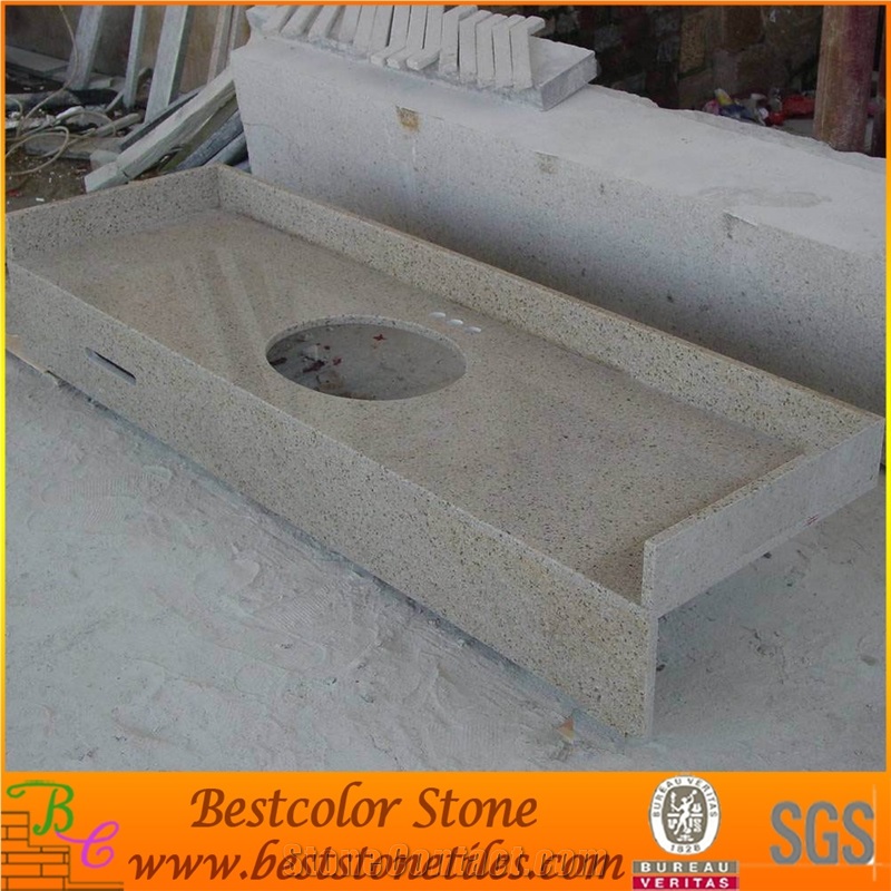 G682 Granite Vanity Tops with Front Skirts,G682 Bath Tops with Front Skirting