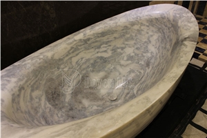 Polished White Marble Tubs, White Marble Bathtub