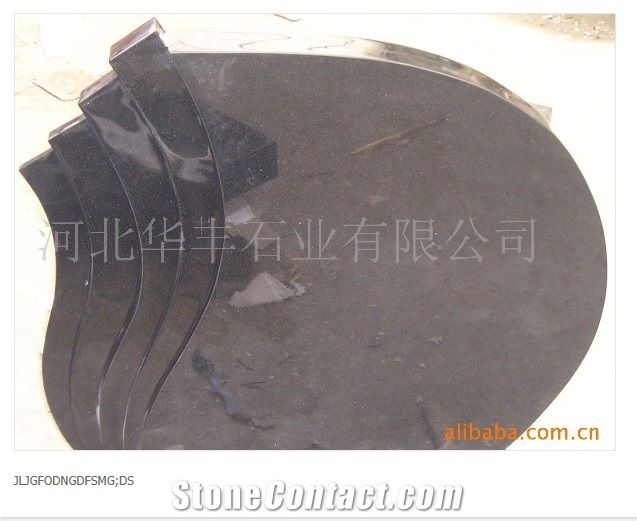 China Black Granite Memorial Headstone