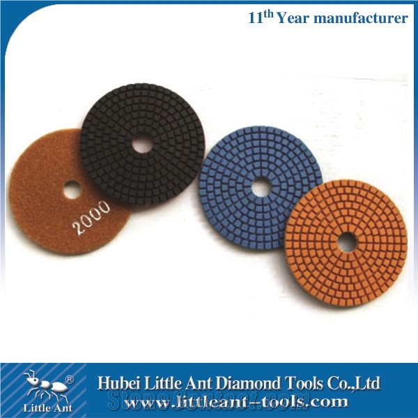 New Style Diamond 4 Inch Flexible Polishing Pads for Marble