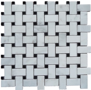White Marble Mosaic Tile, China White Marble Mosaic