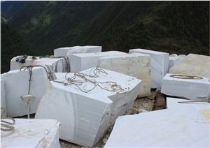 Yunnan White Marble Blocks, China White Marble