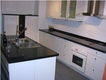 Composites Black Quartz Kitchen Countertops