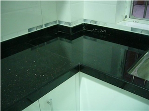 Natural Black Granite Kitchen Countertops