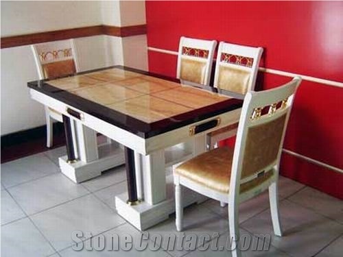 Natural Marble Tables and Chairs