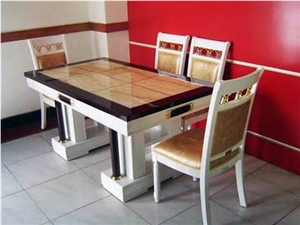 Natural Marble Tables and Chairs