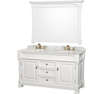U.S. and European Marble Bathroom Cabinet, Natural White Marble Bath Tops