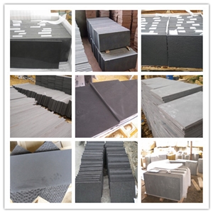 Factory Black Sandstone Tiles, China Black Sandstone