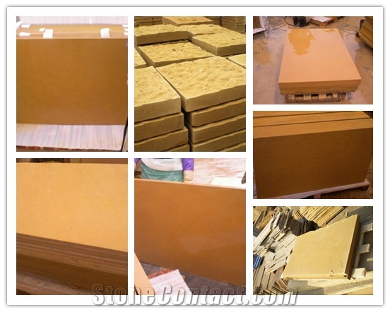 Gold Yellow Sandstone Slabs/Factory, China Yellow Sandstone