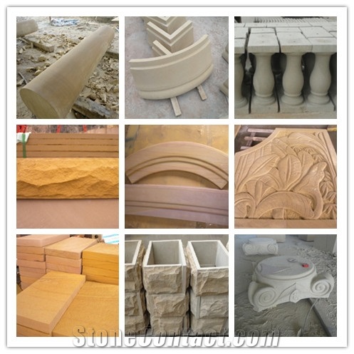 Yellow Sandstone Balustrade and Railings Factory