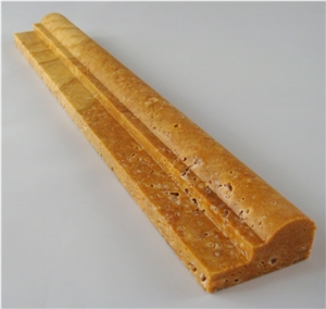 Exotic Gold Travertine Ogee (Chair Rail) Molding