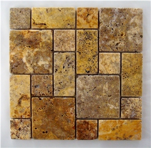 Scabos Travertine Mini Pattern, Mesh Backed Sheets