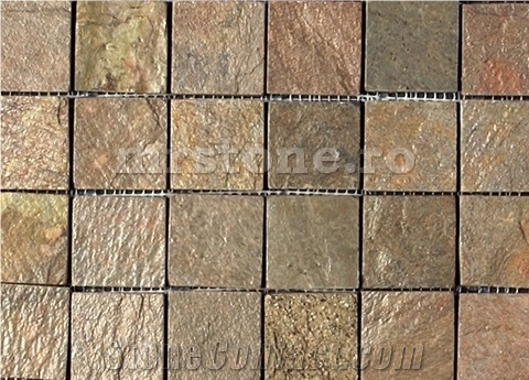 Himachal Copper Quartzite Mosaic