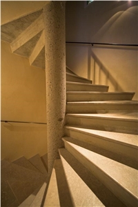 Montalieu Villebois Limestone Staircase