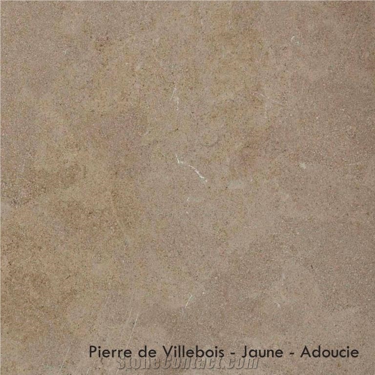 Villebois Jaune Limestone Tiles, France Yellow Limestone
