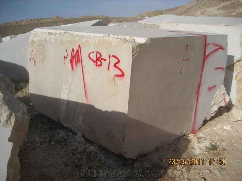 Framarz Beige Marble Blocks, Iran Beige Marble