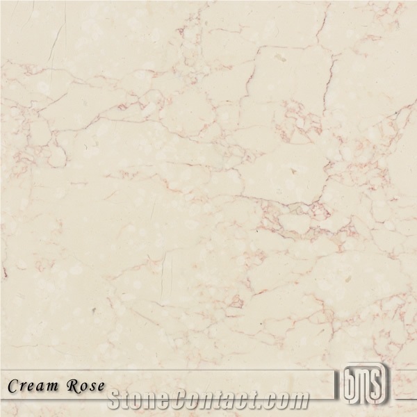 Bilecik Cream Rose Beige Marble Slabs, Tiles