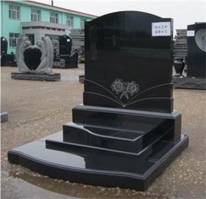 Shanxi Black Granite Tombstones and Monument