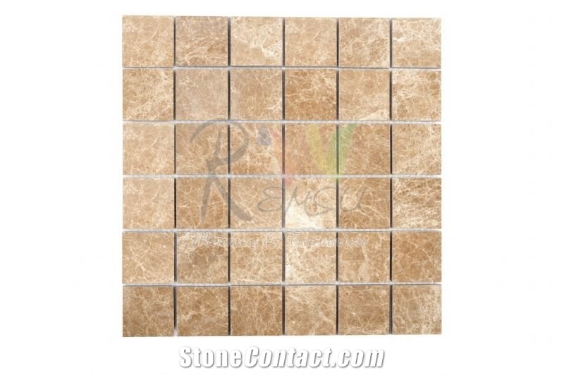 Emperador Marble Mosaic, Brown Marble Mosaic