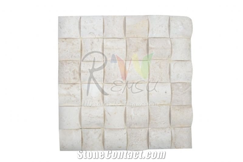 Lymra Limestone Rush Mat Mosaic