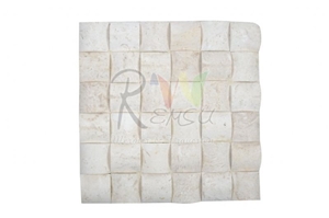 Lymra Limestone Rush Mat Mosaic