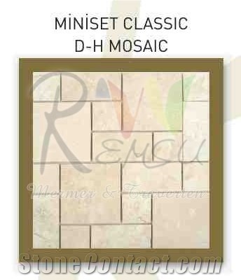 Miniset Classic D-H Mosaic,Travertine Mosaic