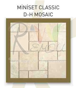 Miniset Classic D-H Mosaic,Travertine Mosaic