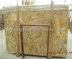 Copper Travertine Slab