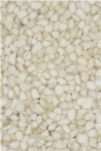 Sunshine White Pebble Stone Artificial Slab