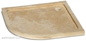 Luxury Shower Tray, Classic Beige Travertine Shower Trays