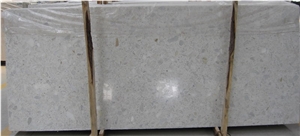 Big Crystal White Artificial Agglomerated Marble