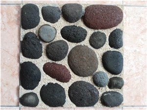 Volcanic Lava Liver Stone Mosaic, Grey Mosaic