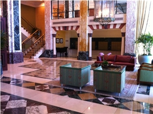 Marble Inlayed Floor Pattern