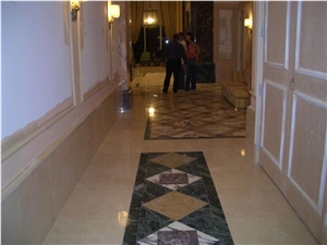 Marble Inlayed Floor Pattern
