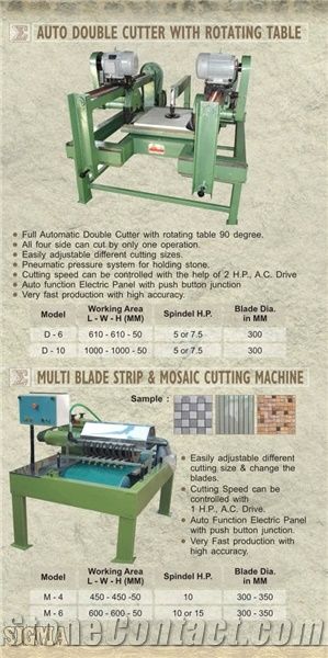 D-6/10 Mosaic & Strips Cutting Machine