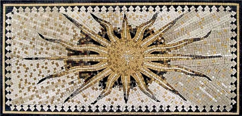 Decorative Sun Geometric Mosaique