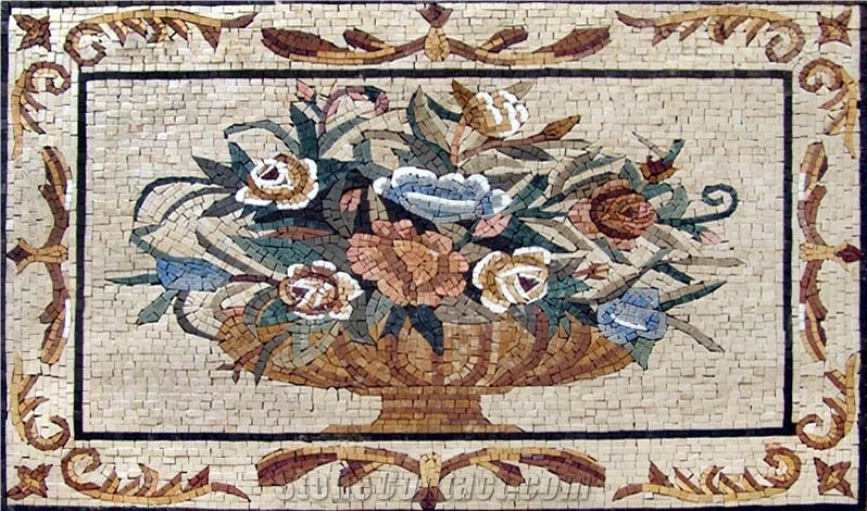Floral Wall Mosaic