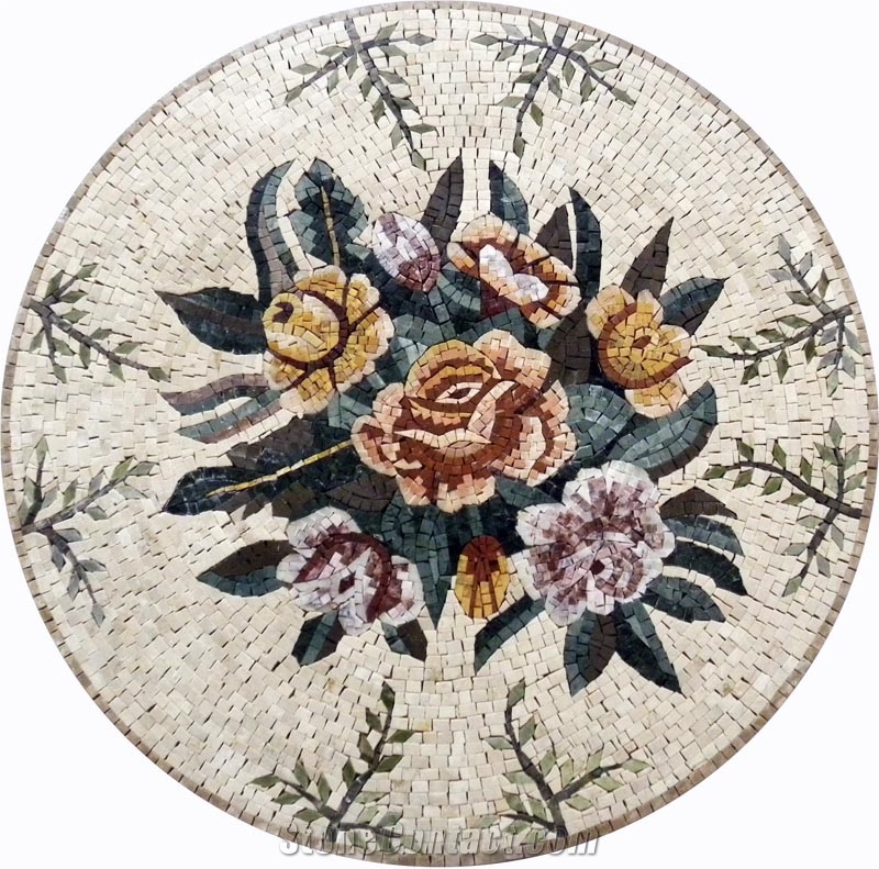 Flowers Medallion Mosaic